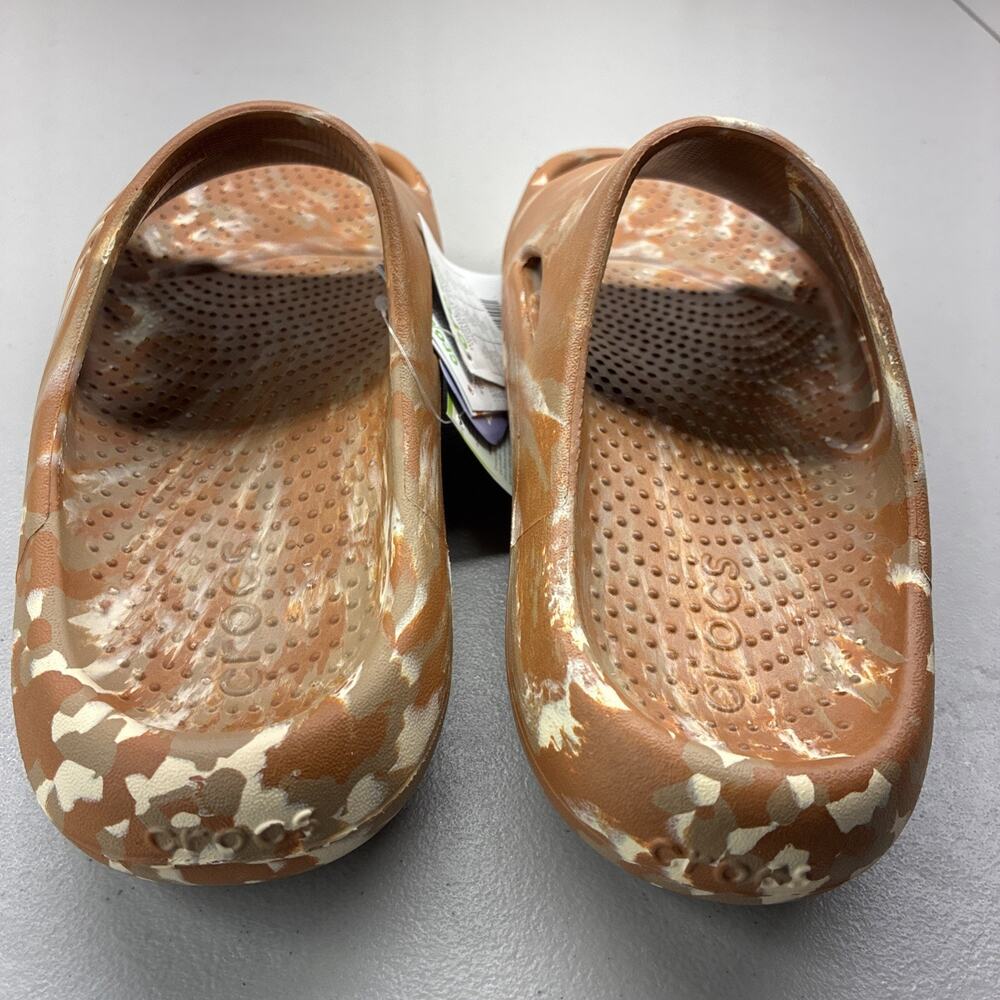 New Crocs Mens 6 Or Women’s 8 Mellow Slides Sandal Marbled 208579-21N - Picture 3 of 6